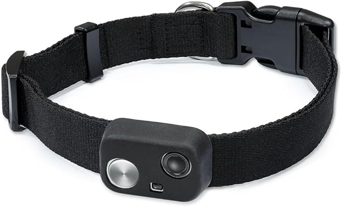 MS-5 Automatic Pet Door Collar, Genuine High Tech Pet Brand Dog Collar for Power Pet Doors - Deluxe Strap (Black, Extra Large) - DC-BLK-MS5-XL