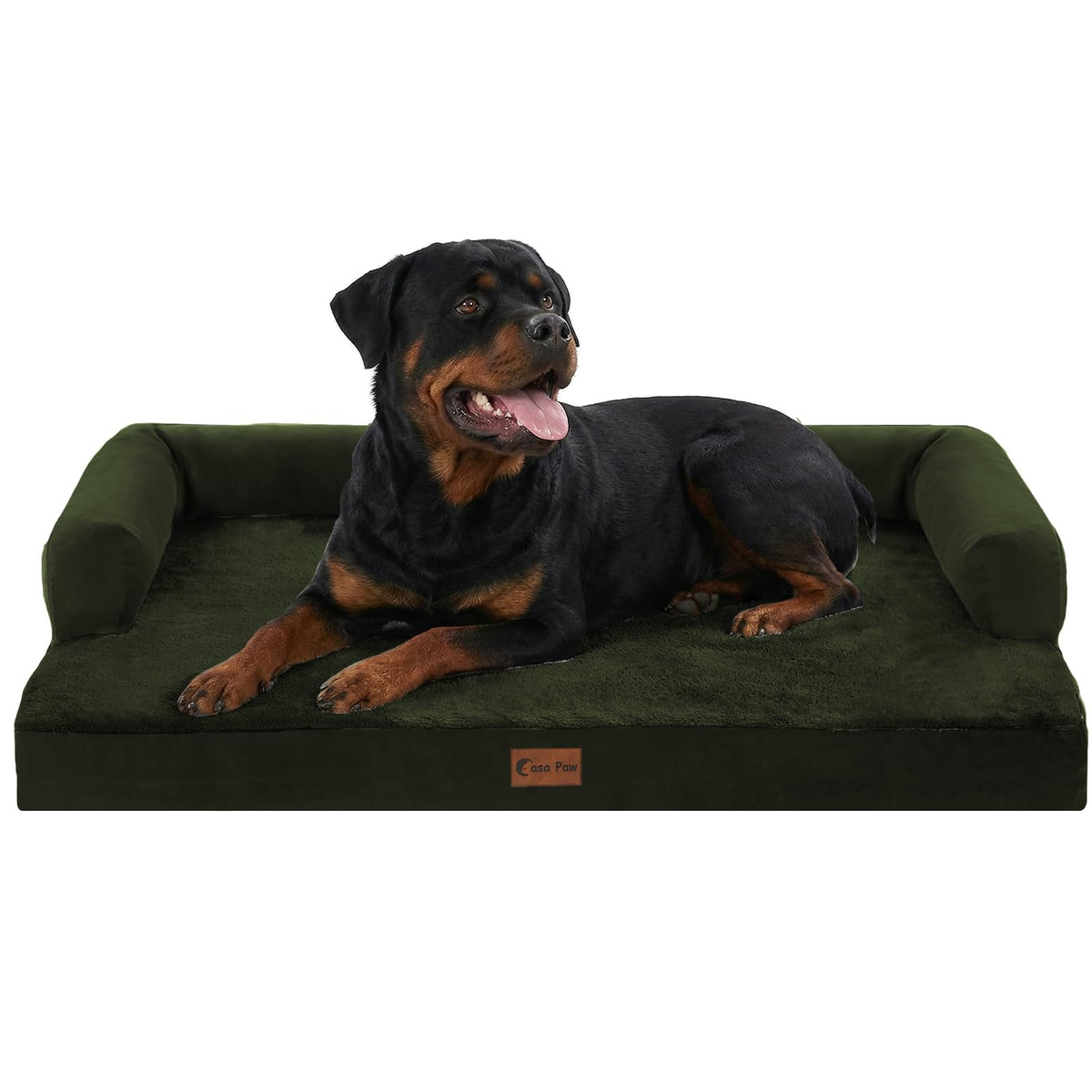 Casa Paw Orthopedic Washable Dog Bed for Extra Large Dogs, 45x35in, Grey