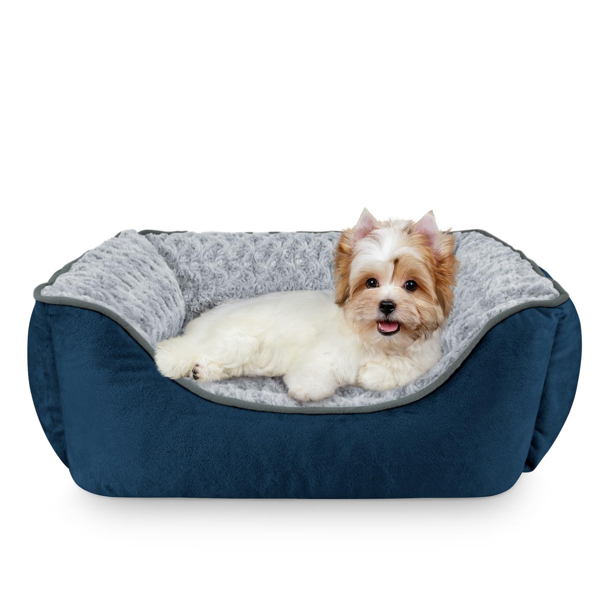 JOEJOY Rectangle Dog Bed for Large Medium Small Dogs - Washable Orthopedic Sofa Bed, Soft Breathable Puppy & Pet Cuddler, Durable Calming Dog Bed with Anti-Slip Bottom, Multiple Sizes, Beige