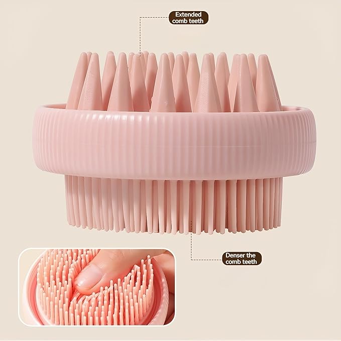 Silicone Cat Bath Brush, Pink