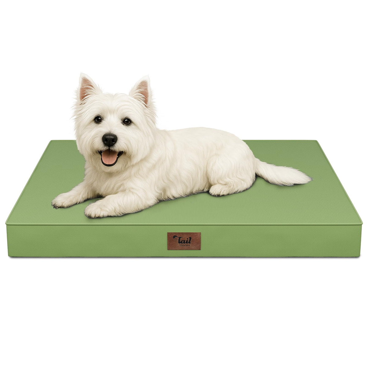 Tail Stories Waterproof Orthopedic Dog Crate Bed for Small Dogs & Cats