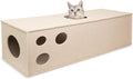 PETKARAY Cat Tunnel, Original Cat Hideaway Cave for Indoor Cats, Large Kitten Play Tubes and Tunnels, Soft Felt Cat Toy with Interactive Peek Hole