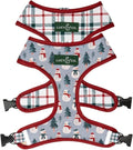 Lucy & Co. Reversible Dog Harness - Water-Repellent Neoprene, Dual-Print Design, Easy Swap Style, Adjustable Comfort Fit - Snow Much Fun Reversible Harness - X-Small