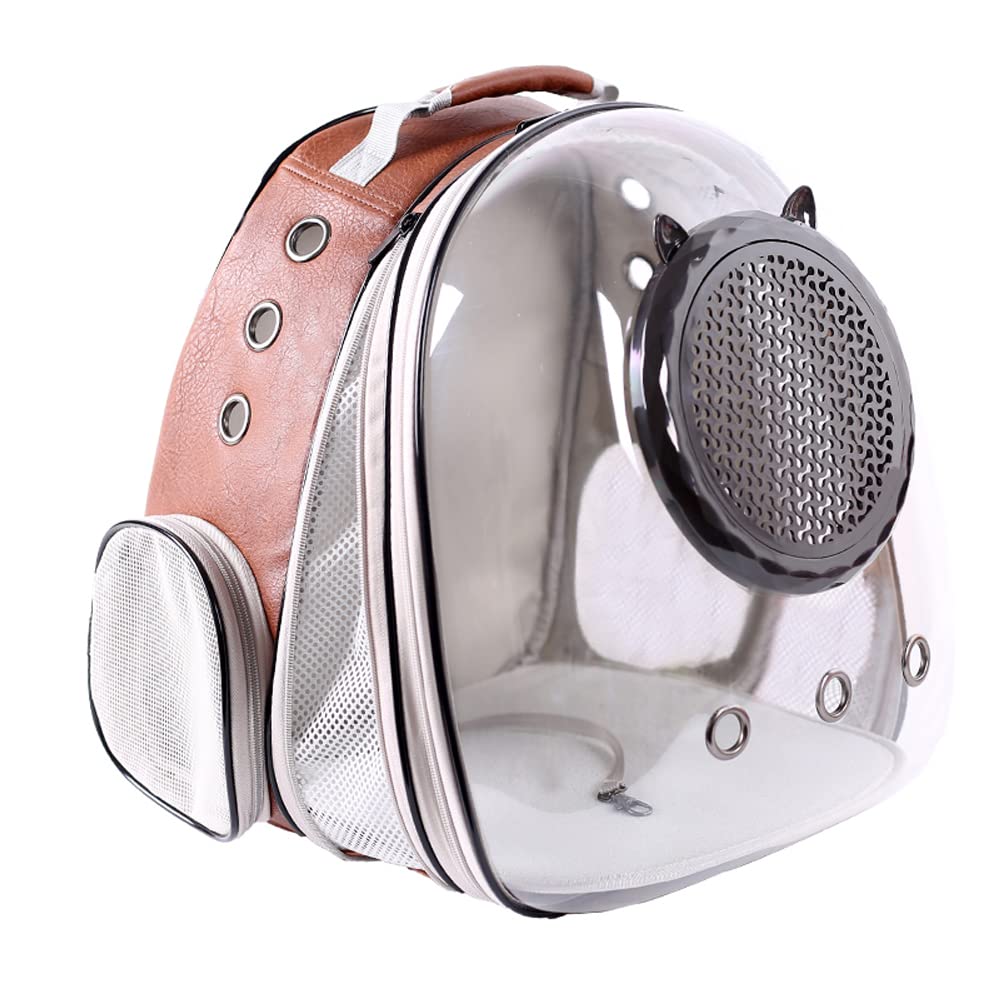 Front Expandable Cat Backpack Carrier, Large Cat Backpack Fits Up to 20 lbs, Backpack for Cats Kitten Small Puppy, Airline Approved Cat Bubble Backpack, Space Capsule Astronaut Backpack Carrier