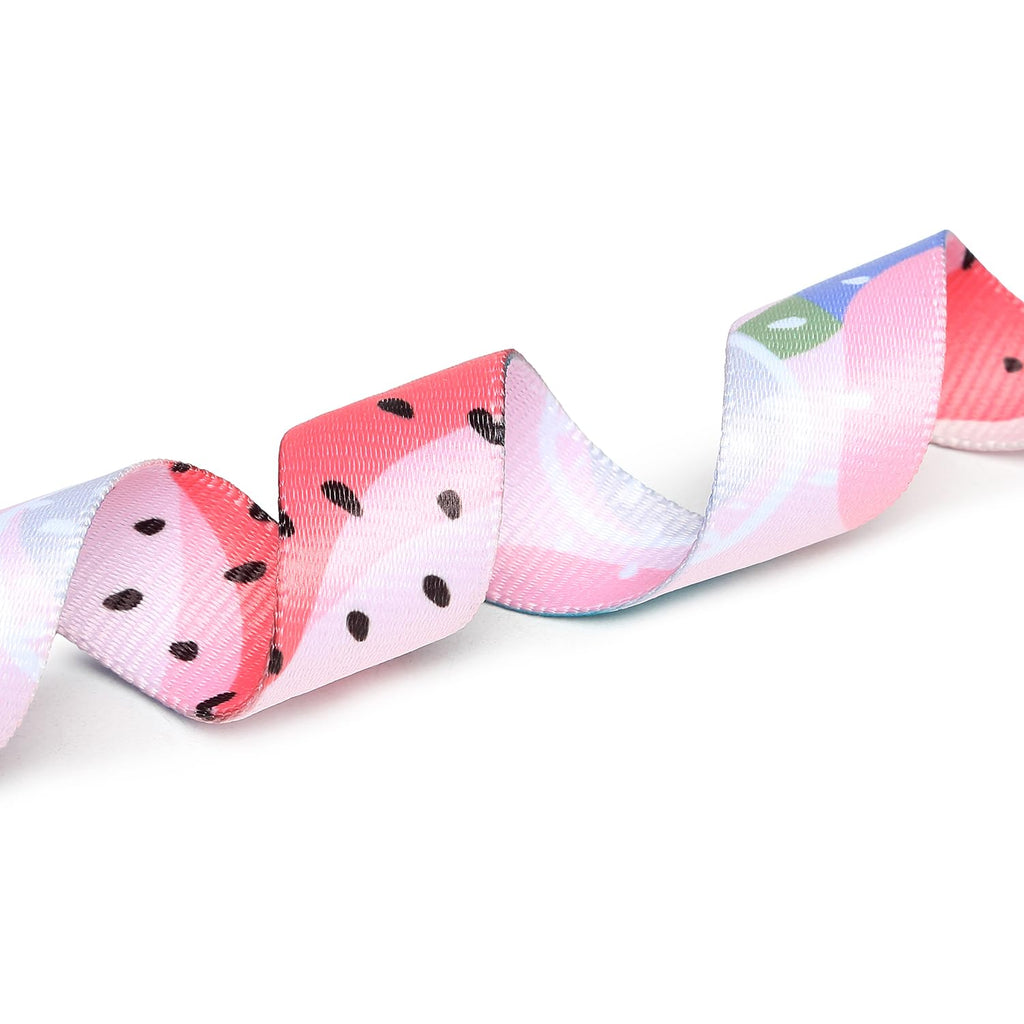Mercano Adjustable Dog Collar - Special Design Patterns, Soft Nylon Comfortable Durable Pet Collar for Small Medium Large Dogs (L, Watermelon)