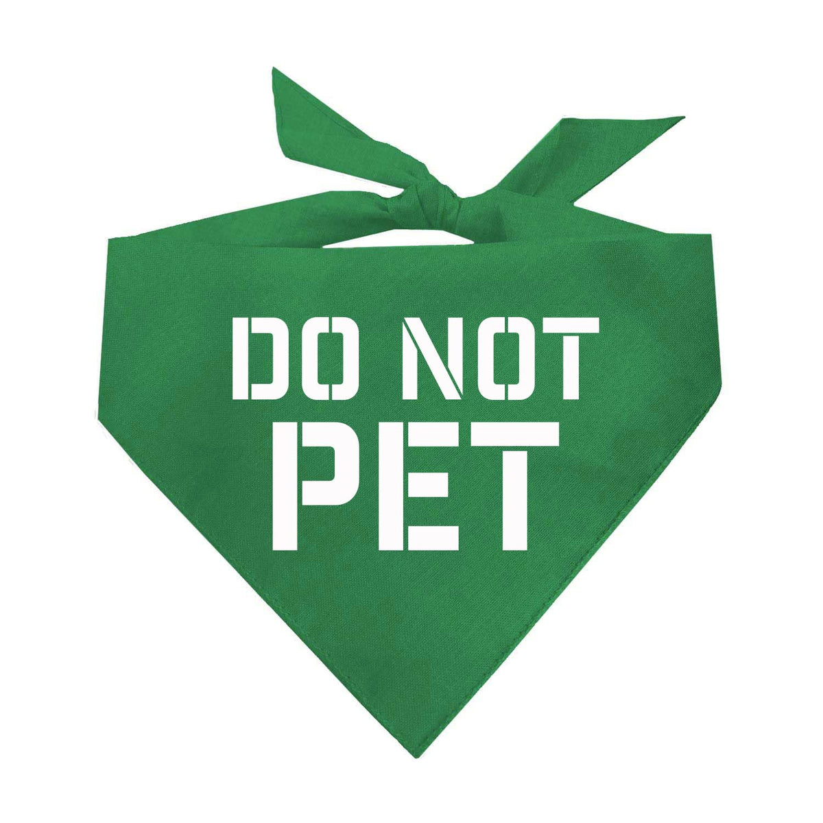 Do Not Pet Triangle Dog Bandana