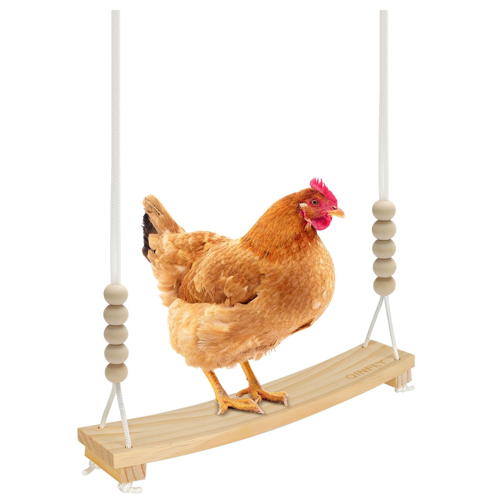 Qinfly Arc-Shaped Chicken Swing Enrichment Toys for Coop Accessories