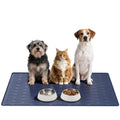 Large Dog Mats for Food and Water, 40"x30" Waterproof Pet Food Mats for Floor Nonslip Silicone Bowl Mats with Raised Edges