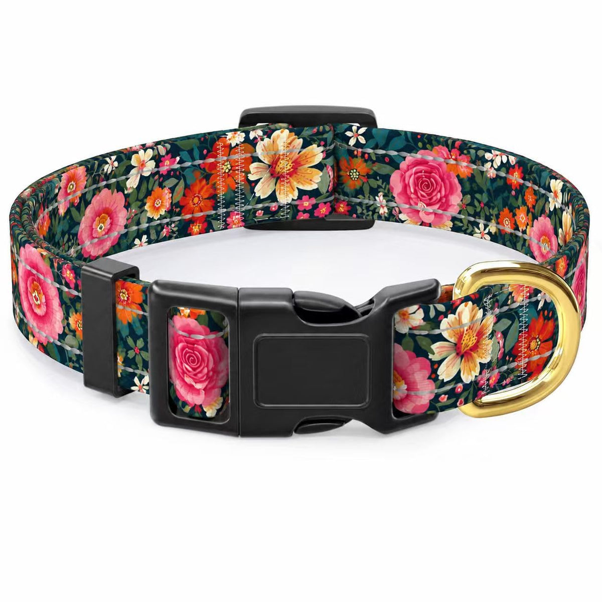 TMOODEL Reflective Dog Collar for Small Dogs, Green Camouflage Pet Collar,S