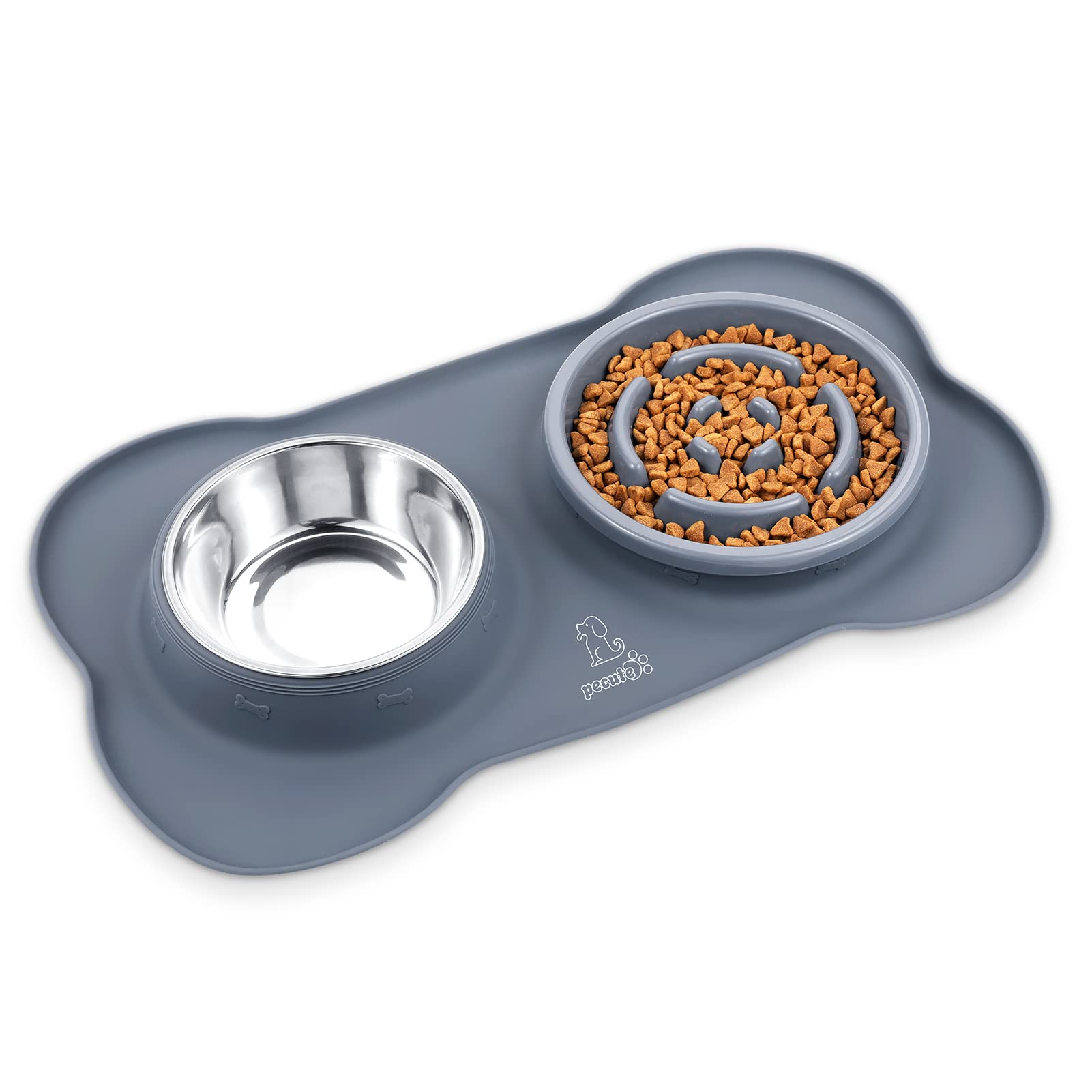 Pecute Slow Feeder Dog Bowls to Slow Down Eating, Dog Slow Feeder Bowl