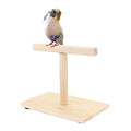 Filhome Wooden Bird Training Stand Portable Tabletop Bird Perch T-Stand