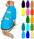 Custom Dog Hoodie Personalized Photo Text Logo Name Dog Clothes, Soft & Warm for Puppy Sweatshirt Hooded for Small Medium Large Dogs Girl/Boy Cats/Kitten, SkyBlue, S