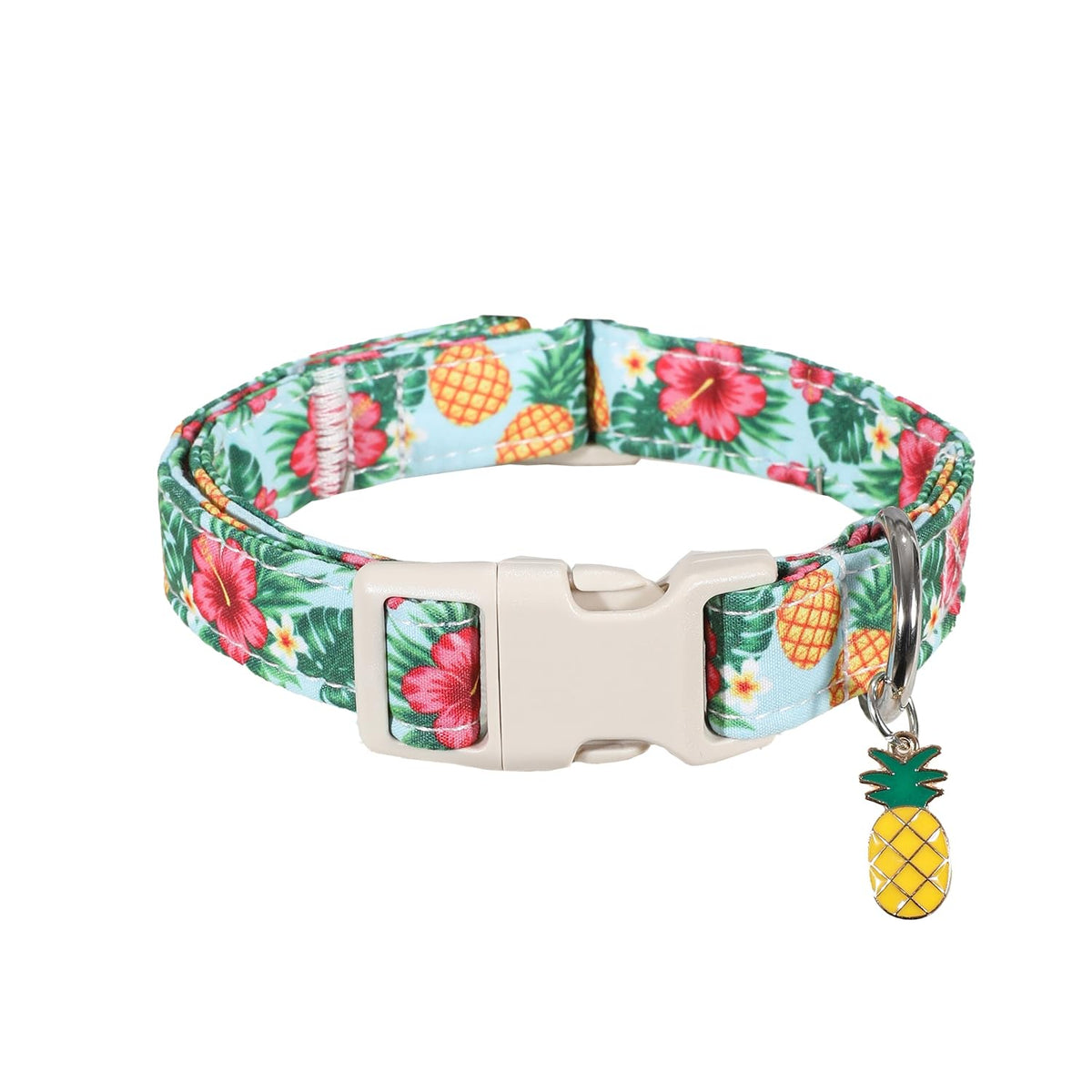 Britwicfr Green Dog Collar, Cute Spring Theme Dog Collar with Green Clover Print for Small Dogs, Small Puppy Collar for Girl Dogs & Boy Dogs, S
