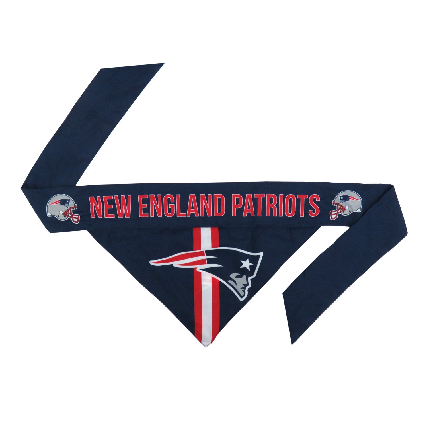 Littlearth NFL New England Patriots Pet Bandana, Team Color, Large