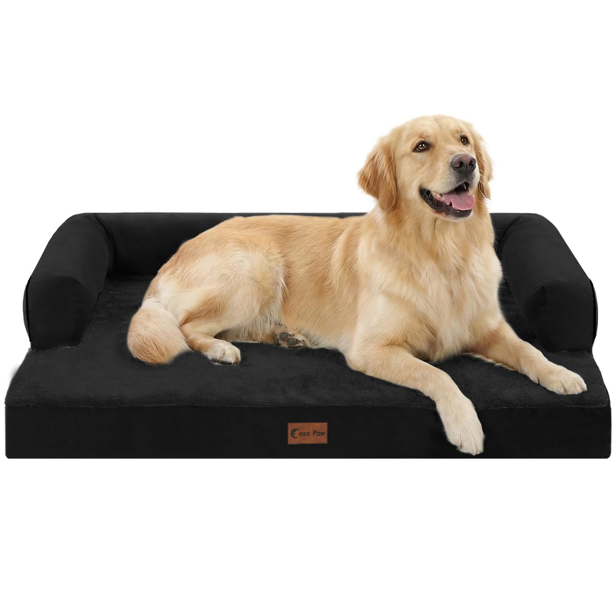 Casa Paw Orthopedic Washable Dog Bed for Extra Large Dogs, 45x35in, Grey