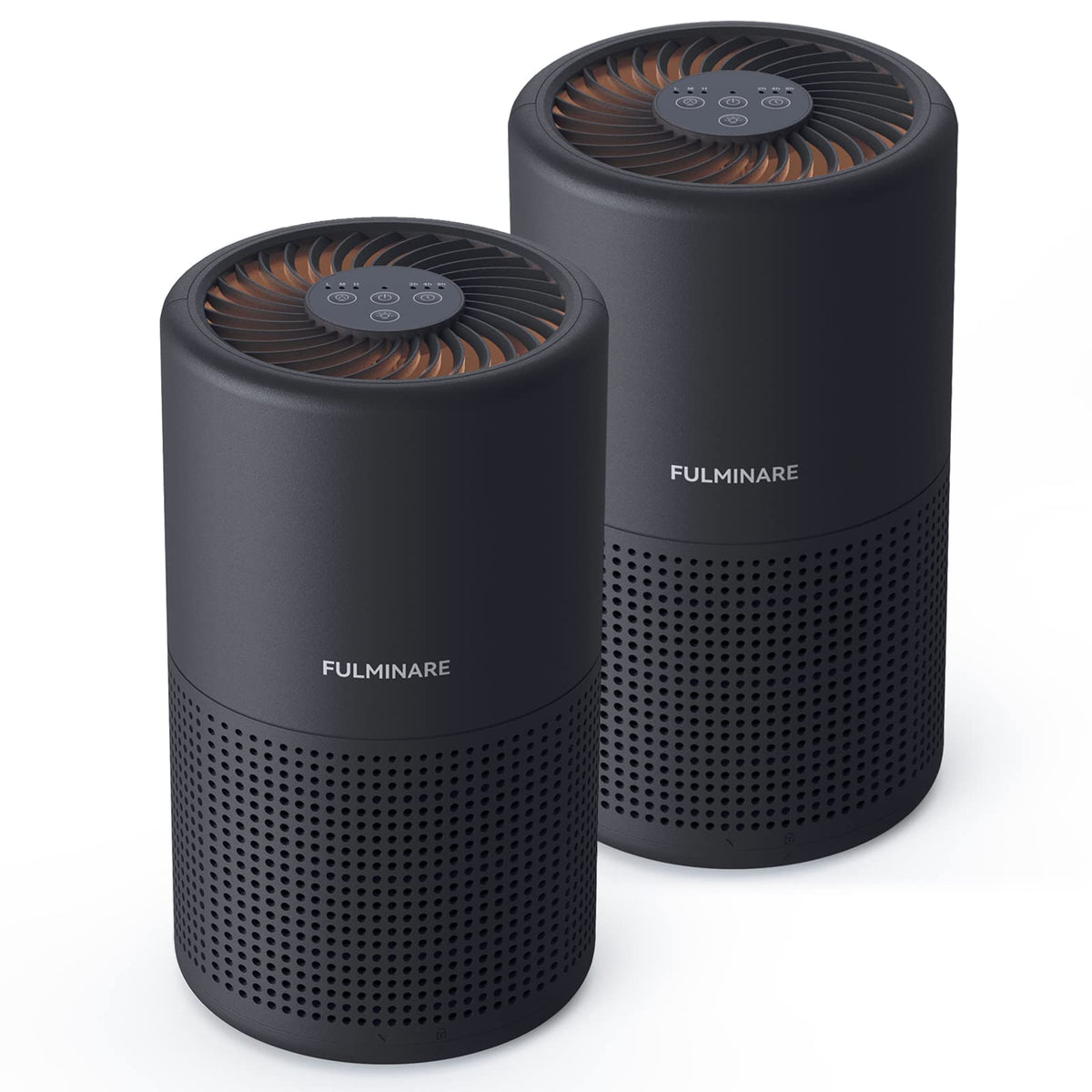 Air Purifiers for Bedroom, FULMINARE H13 True HEPA Filter（Black）