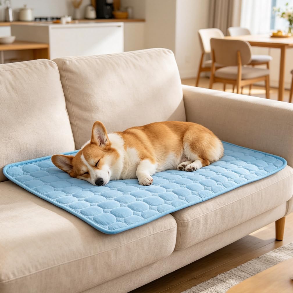 MeiLiMiYu 2026 Arc-Chill Upgraded Dog Cooling Mat Q-Max>0.4 Pet Cooling Pad
