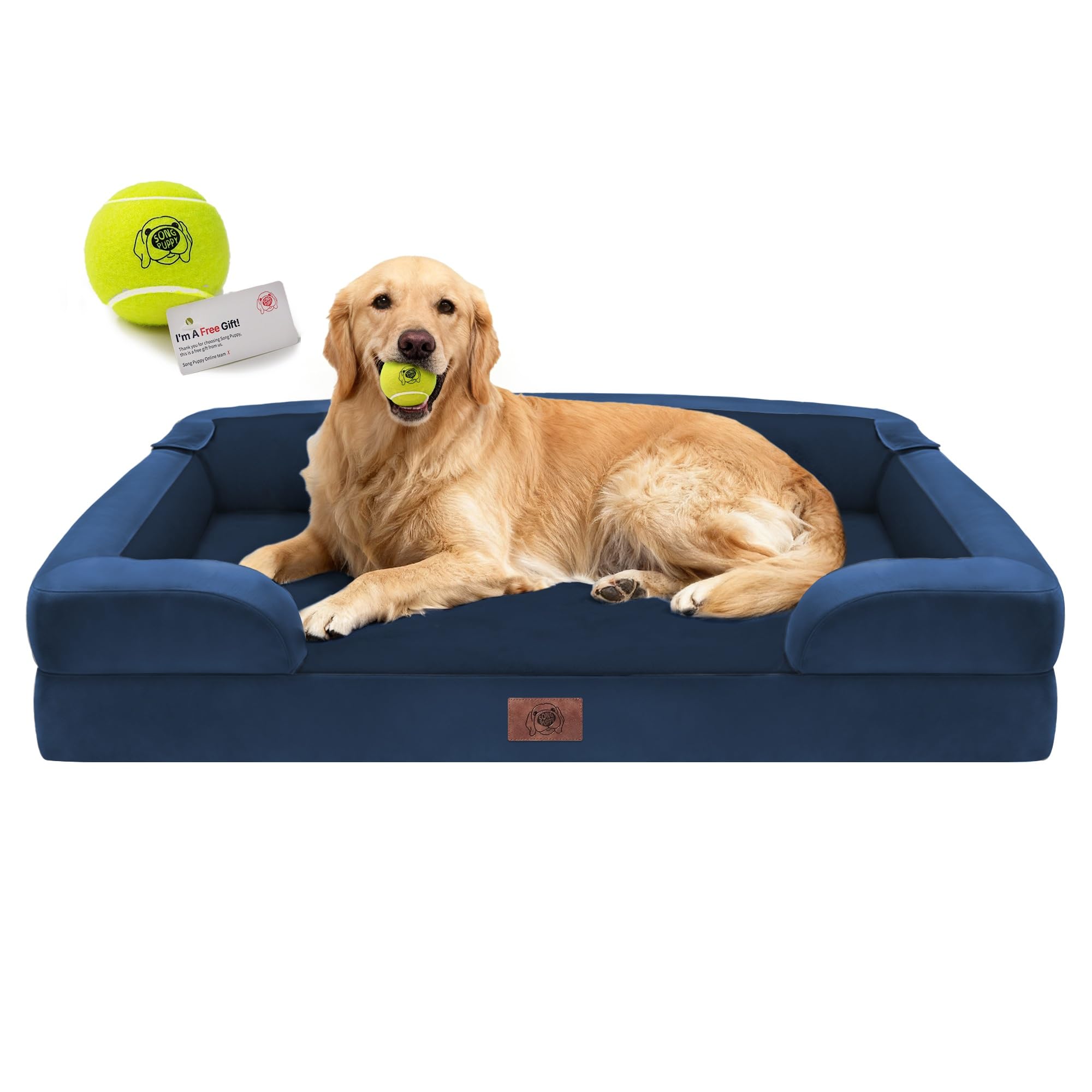 Song Puppy Waterproof Orthopedic Dog Bed for Extra Large Sized Dogs