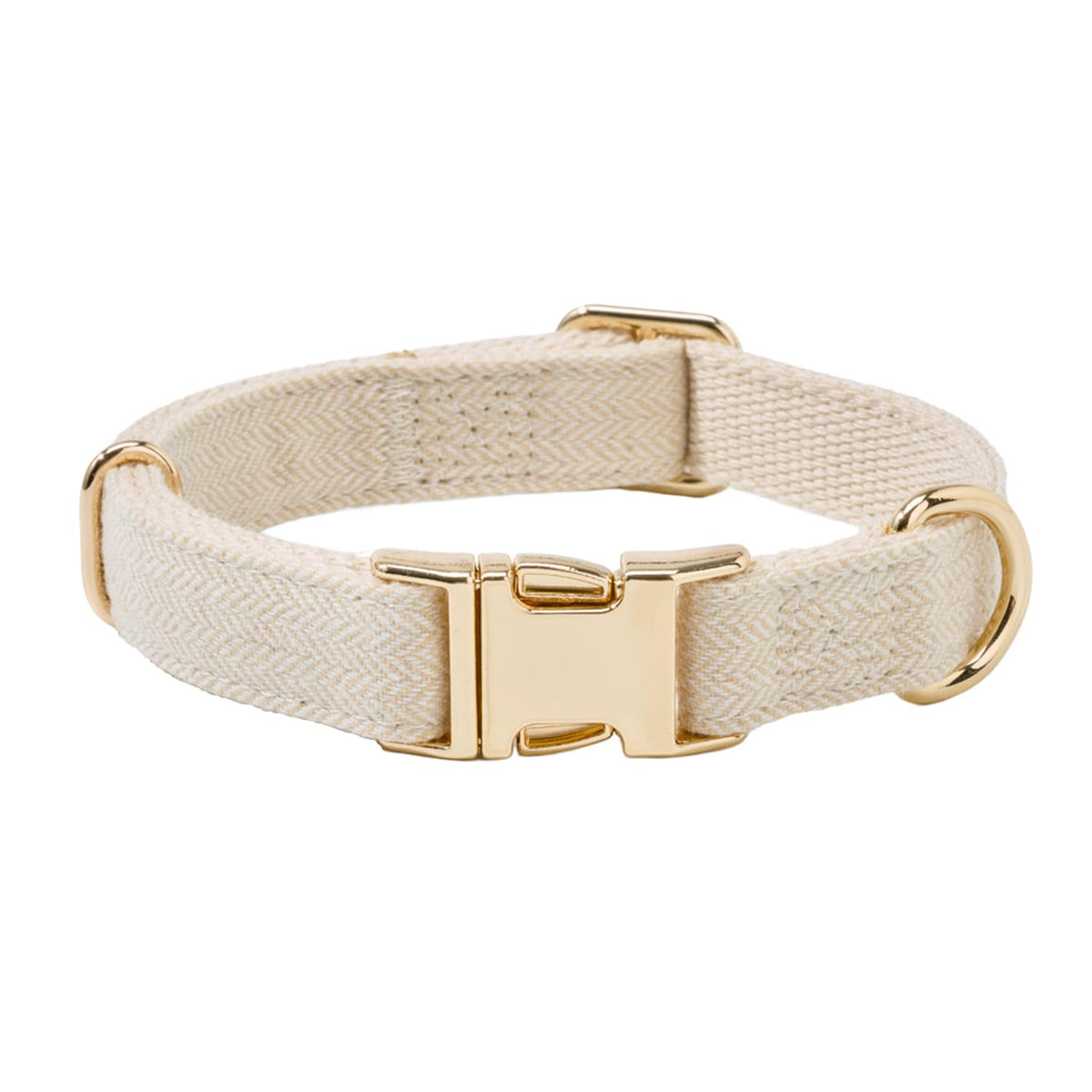 YUDOTE Soft Cotton Dog Collar with Metal Buckle Adjustable Heavy Duty Comfy Corduroy Collars for Small Medium Large Dogs,Light Pink,Large
