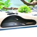 Aquarium Underground Tunnel Cave Natural Curve | Viewing Fish & Shrimp Under Gravel Tunnel | Fish Tank Decor Decoration Hideout Perfect for Corydora Catfish, Kuhli Loach, Clown Loach, Pleco (White)