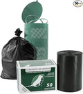 Zero Waste USA - Commercial Grade Dog Waste Station Can Liners -1 Roll of 50 bags - Standard Size 26" W x 33" L (10-13 gallons) - Heavy Duty, Thicker than competitors' bags (1.1 mil)