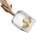 Metal Cat Litter Scoop Kitten Poop Scooper with Wooden Handle