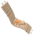 SIMENA Wooden Hamster Suspension Bridge Toy, Hamster Fencing, Natural Climbing Ladder for Dwarf Hamsters, Syrian Hamsters, Mice, Gerbils & Small Pets (Plain, 15.75")