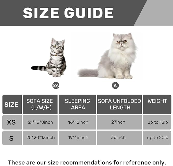 Hollypet Cat Bed Fluffy Plush Mutifuctional Double-Layer Soft Pet Couch Orthopedic Sofa Nest Beds for Small Cats and Dogs, Green and White (25x20x13 inch)