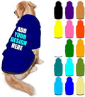 Custom Dog Hoodie Personalized Photo Text Logo Name Dog Clothes, Soft & Warm for Puppy Sweatshirt Hooded for Small Medium Large Dogs Girl/Boy Cats/Kitten, Navy, M
