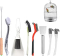 TOAINRSI Bird Cage Cleaning Brush Tool Set, Bird Cage Cleaner, Suitable for Bird Cages, Rabbit Cages, Hamster Cages, Parrot Cages, and Other Small Pet Cage Accessories