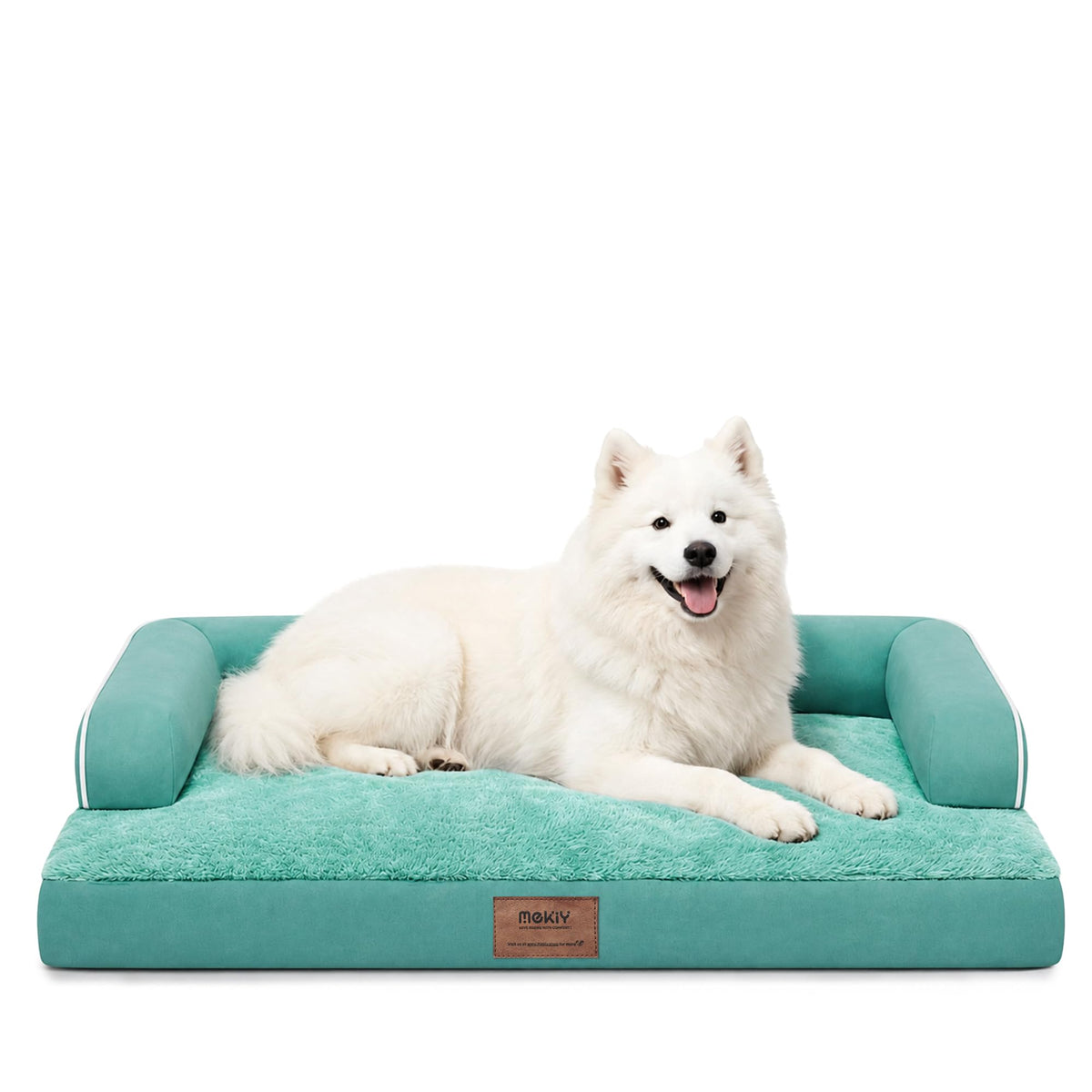 MEKIY Orthopedic Waterproof Dog Bed with Bolster for Extra Large Size Dogs