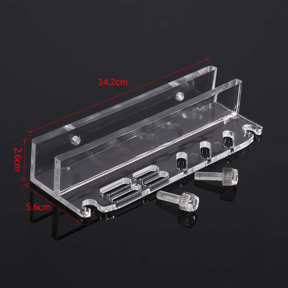 Fdit Acrylic Water Plants Grass Maintenance Tool Holder Aquarium Rack Organizer Fish Tweezers Scissors Storage Rack