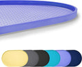 100% Waterproof 1.0" Raised Edge BPA Free Silicone Dog Food Mat, Pet Cat Feeding Mats Contain Spills Protects Floors, Placemats for Cats and Dogs Water Bowl Dishwasher XXL Large.