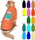 Custom Dog Clothes with Photo Name Logo Personalized Dog Sweaters for Small Medium Large Dogs Breathable Warm, Coral, XXL