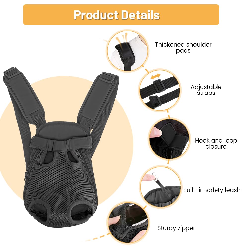 Inspack Dog Backpack Carrier/Cat Carrier, Adjustable Pet Front Carriers