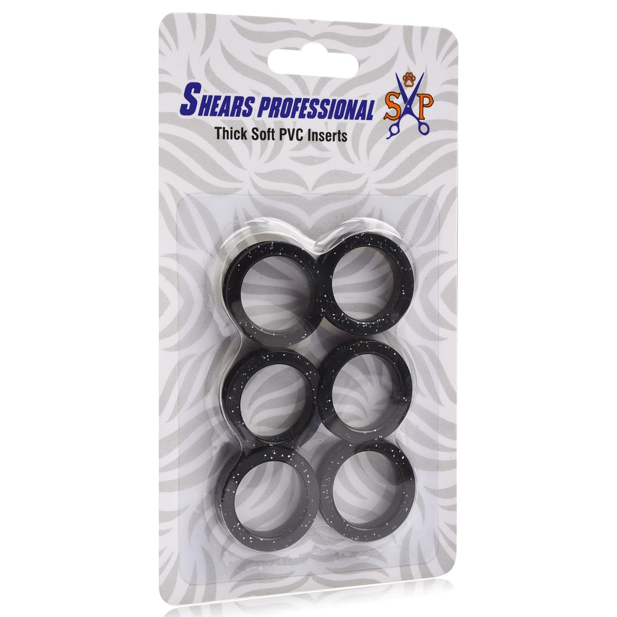 Shears Professional Barber Hair Scissors Finger Rings Pack of 6 Dog Grooming Scissor Accessories Pet Grooming Thumb Insert