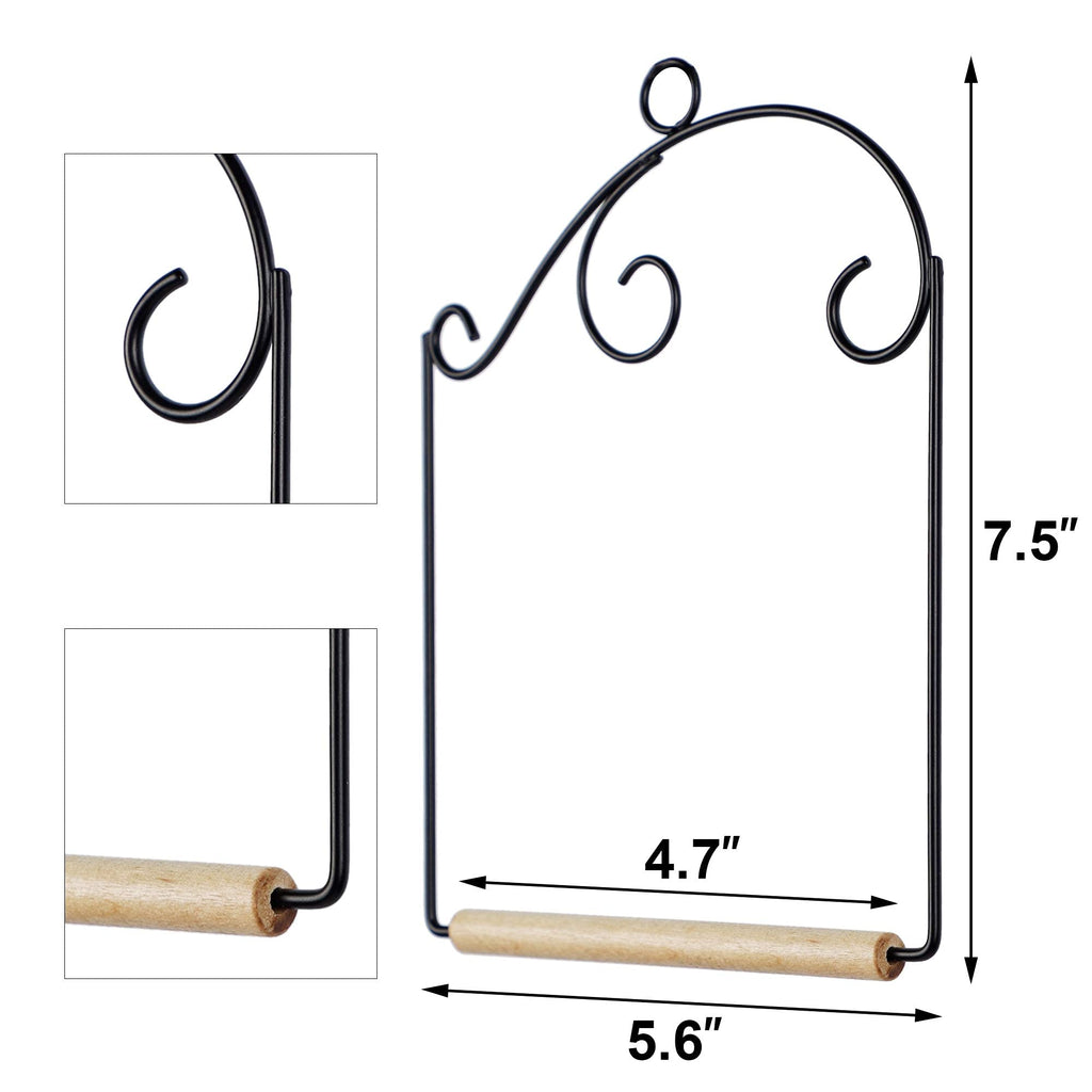 winemana Set of 3 Hummingbird Swings, Rust Resistant Metal Frame, Wooden Dowel, Attach to Bird Feeders, Perfect for Hanging Indoor Office Outdoor Trunk Lawn Patio Garden (7.5" x 5.6")