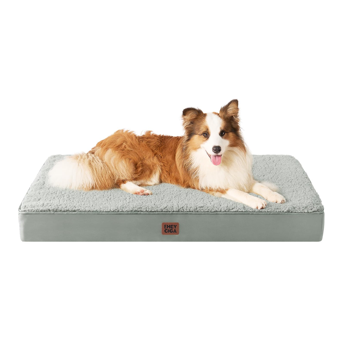 EHEYCIGA Orthopedic Dog Bed Large with Removable Washable Cover, 41IN Beige