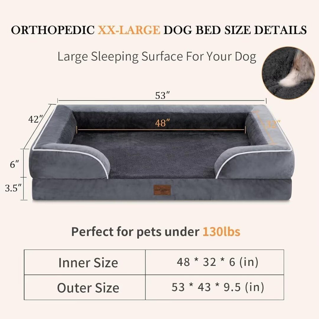 Comfort Expression Waterproof Orthopedic Dog Beds for Extra Large Dog