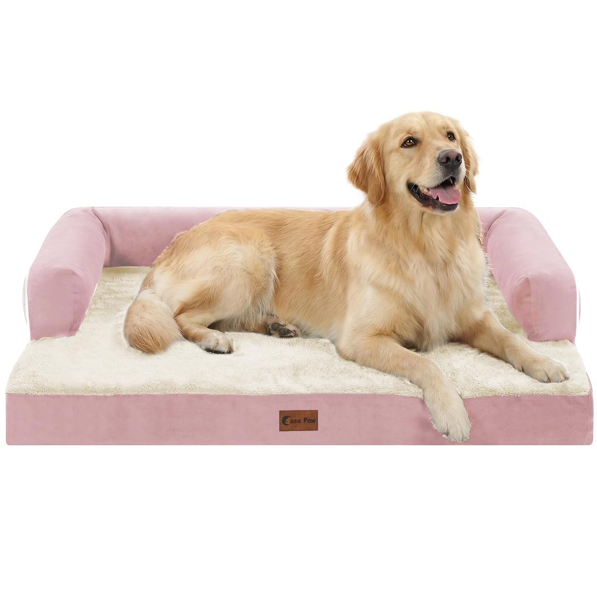Casa Paw Orthopedic Washable Dog Bed for Extra Large Dogs, 45x35in, Grey