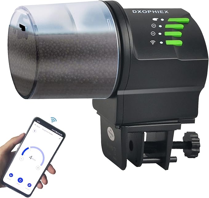 DXOPHIEX WiFi Fish Feeder Automatic Fish Feeder Automatic Dispenser