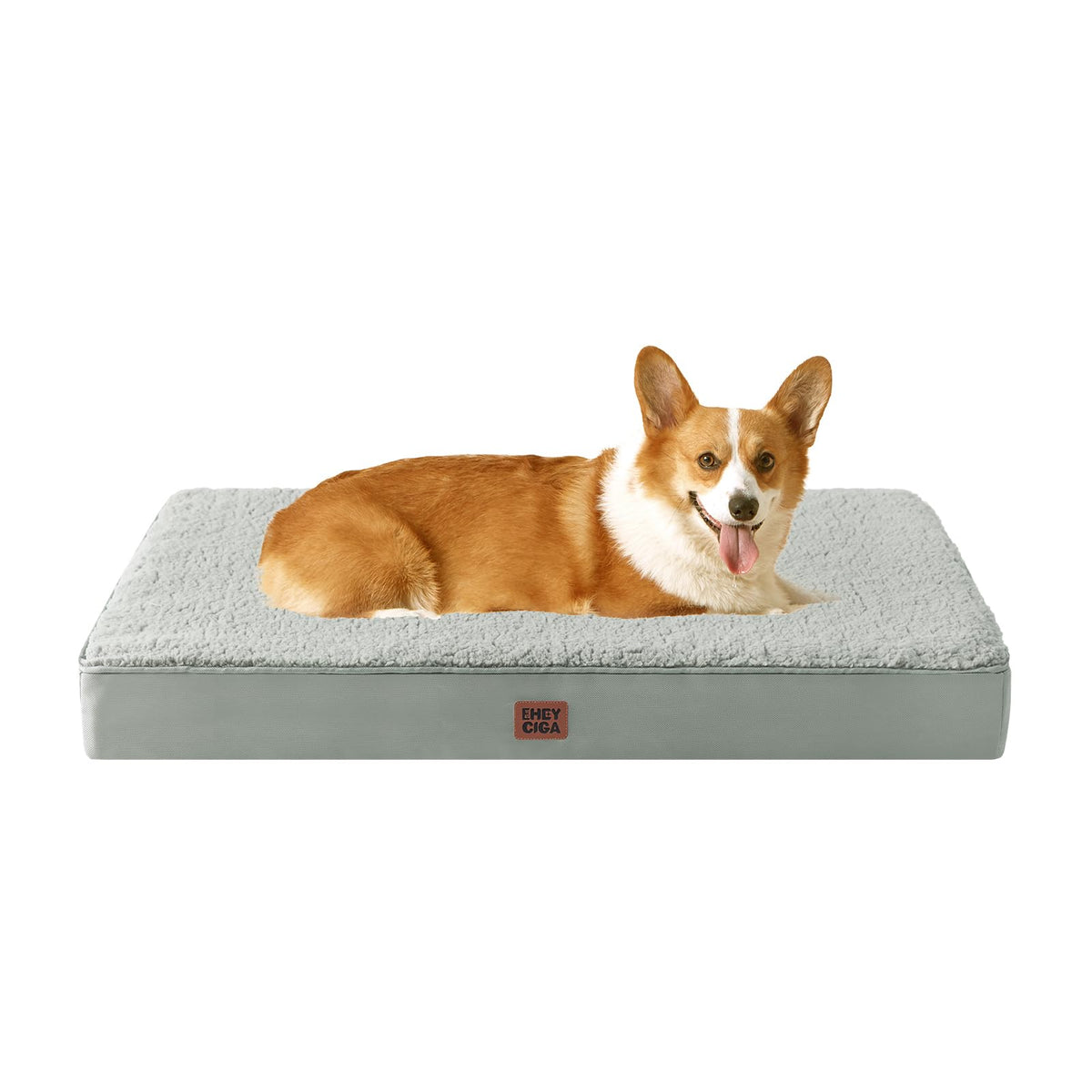 EHEYCIGA Orthopedic Dog Bed Large with Removable Washable Cover, 35IN Beige