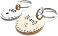 Cats Dogs ID Tags Personalized Lovely Symbols Pets Collar Name Accessories Simple Custom Engraved Supplies for Large Four Legged Child Necklace Chain Anti-Lost Shiny Stainless Steel 316L Charm
