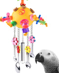 KATUMO Bird Toys, 2PCS Parrot Pull Spoons Colorful Acrylic Stick Chew Toys for Parrot, Parakeet, African Grey, Conure, Caique, Quaker, Small Cockatoo, Mini Macaw, Eclectus and Similar Birds