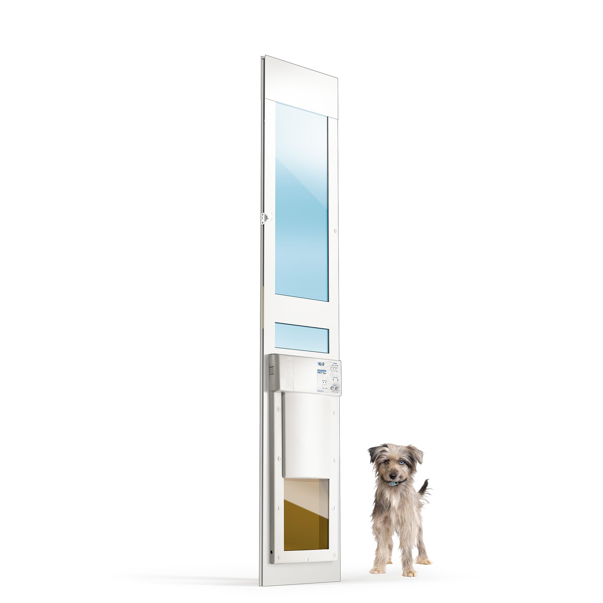 Power Pet Smart Automatic Electronic Pet Door by High Tech Pet (Wall Mount