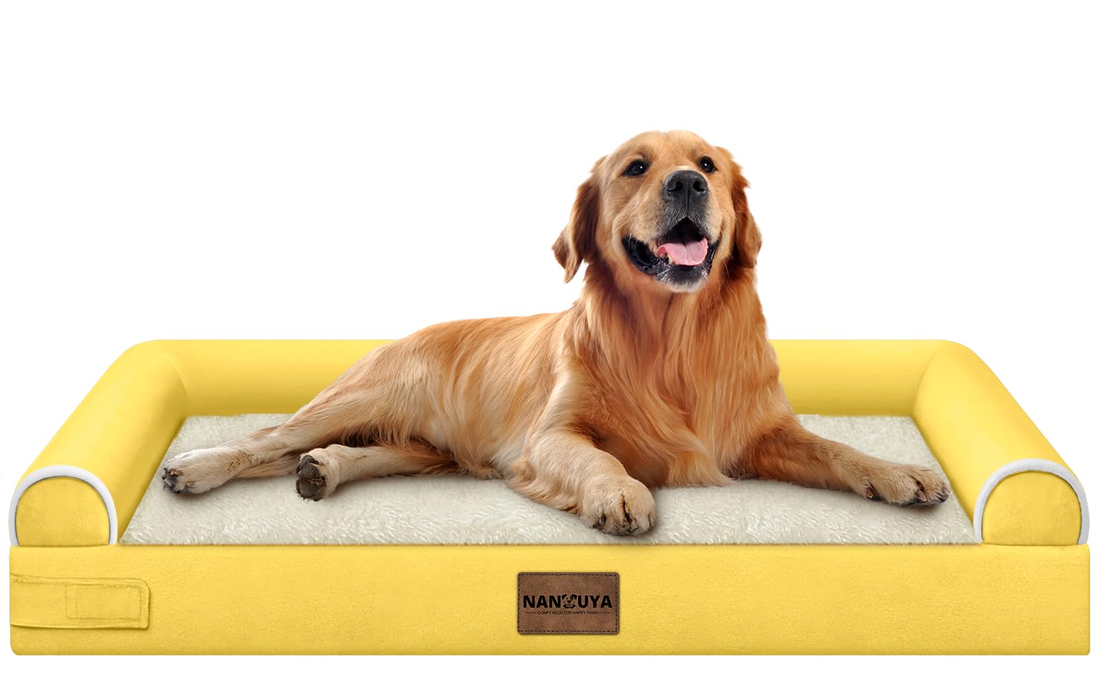 NANUYA Orthopedic Dog Bed for X-Large Dogs, 40 x 32 Inch, Ginger