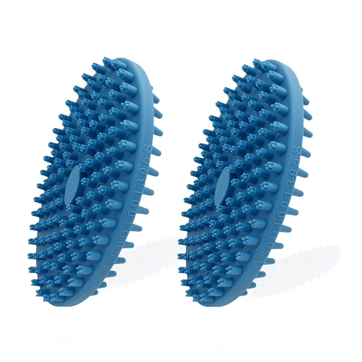 Dog Grooming Brush, Lilpep Pet Shampoo Bath Brush Soothing Massage Rubber Comb with Adjustable Ring Handle for Long Short Haired Dogs and Cats (Green, pack of 1)