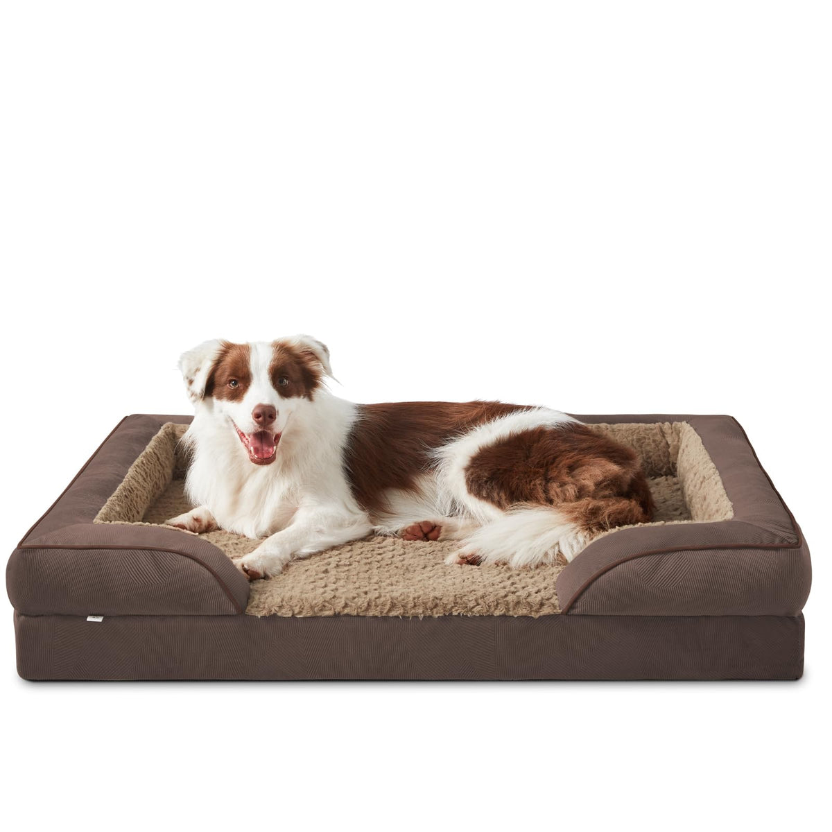 INVENHO Orthopedic Medium Dog Dogs, Egg-Crate Foam Dog Couch with Washable Removable Cover, Waterproof Lining and Nonskid Bottom