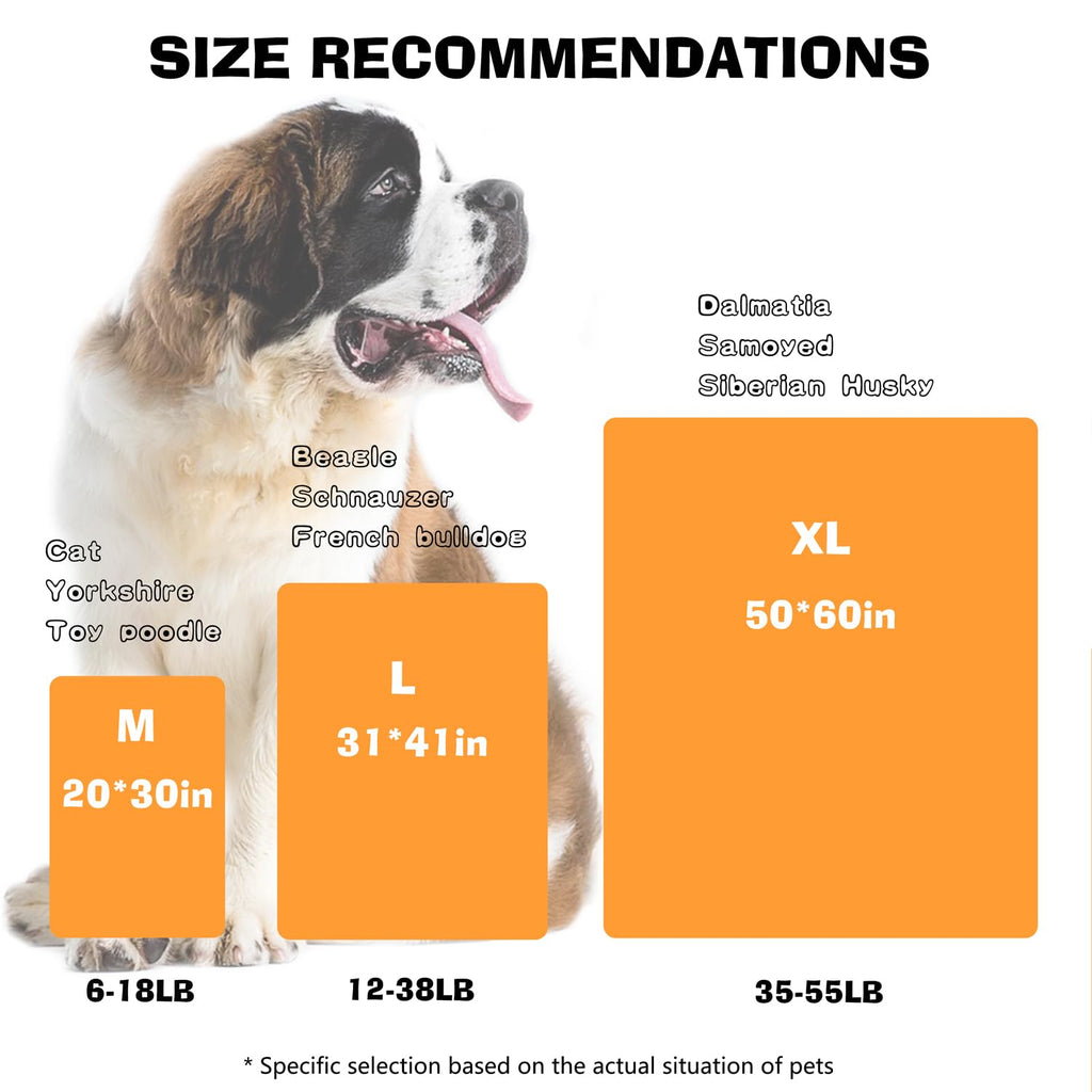 Dog Blankets for Large Dogs, 3 Pcs Dog Blanket Washable, Soft Fluffy Flannel Pet Blanket Mat Cover for Bed Couch, Cute Print Puppy Blanket 60" x 50"