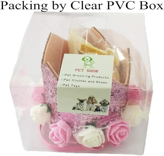 PET SHOW Blue Crown Dog Birthday Party Hat with Bandana and Collar Bows Charms Costume Set Reusable Birthday Party Headband Puppies Cat Kitten Hats with 0-9 Figures Charms Grooming Accessories